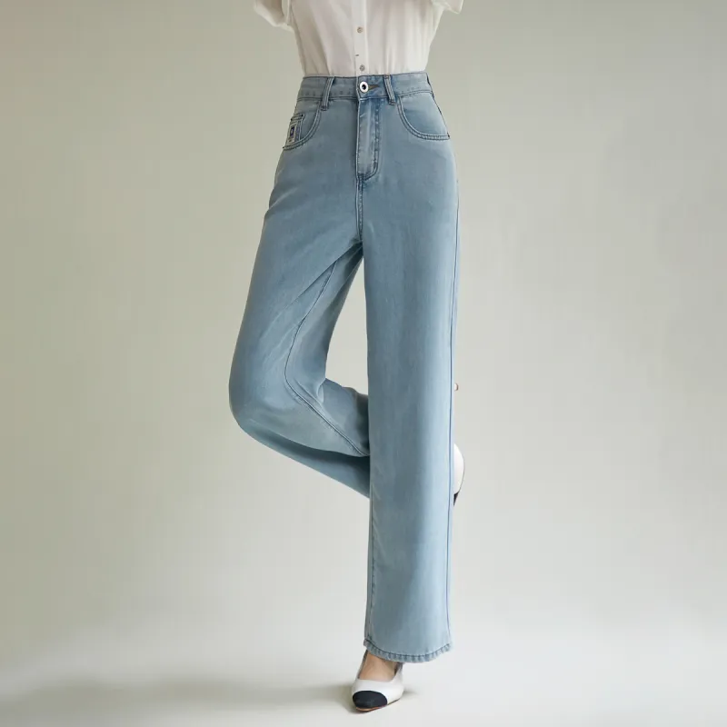 SMEN Jeans Women's Denim Blue-6