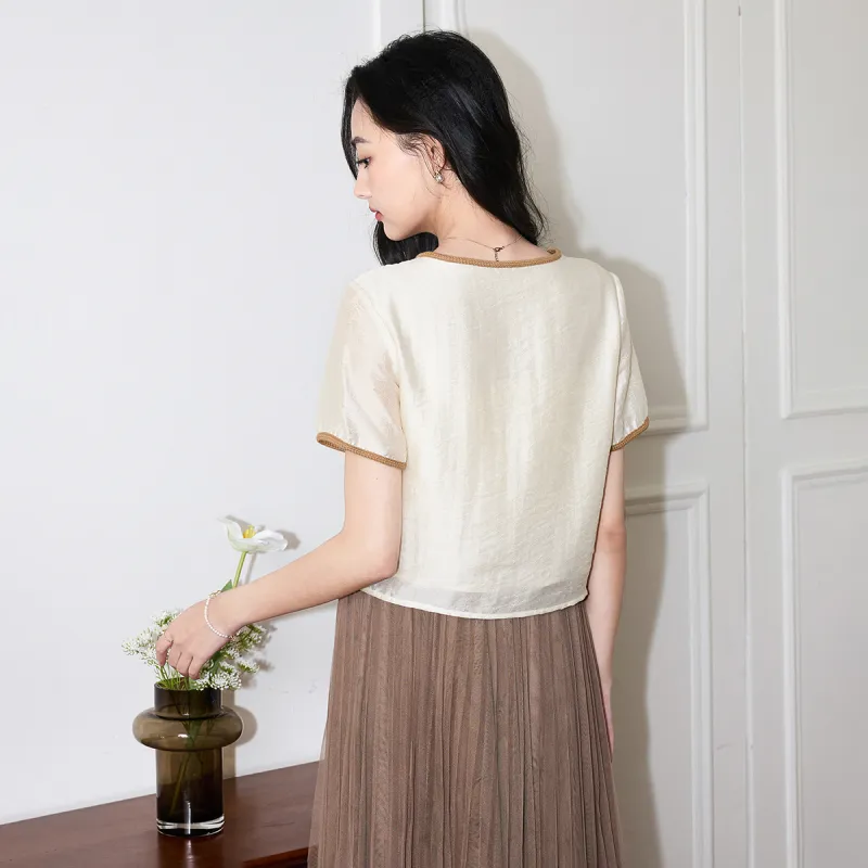 SMEN Shirts Women's Beige-9