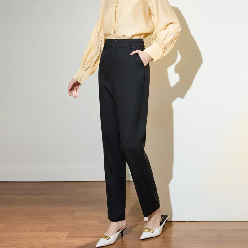 SMEN Casual Pants Women's Black-6