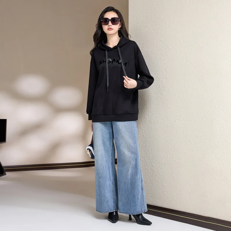 SMEN Sweatshirts Women's Black-3