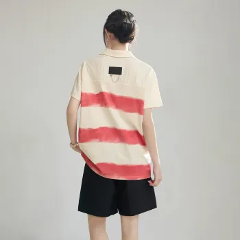 SMEN Polo Shirt Women's Stripes