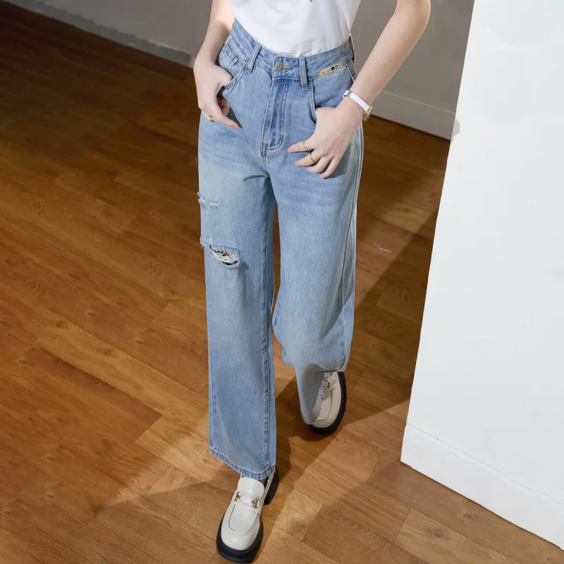 SMEN Jeans Women's Denim Blue-8