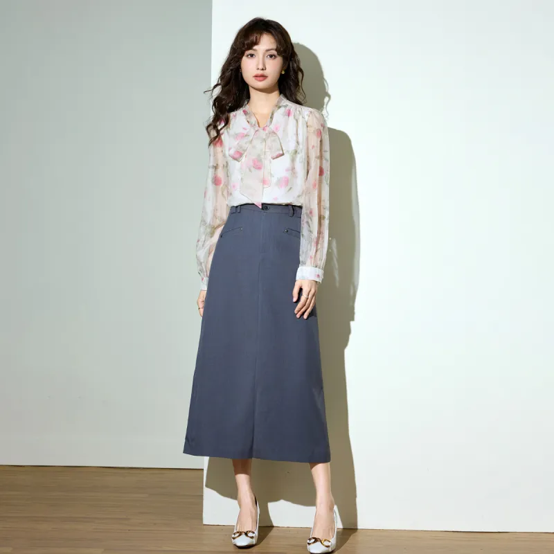 SMEN Chiffon Shirts Women's-18