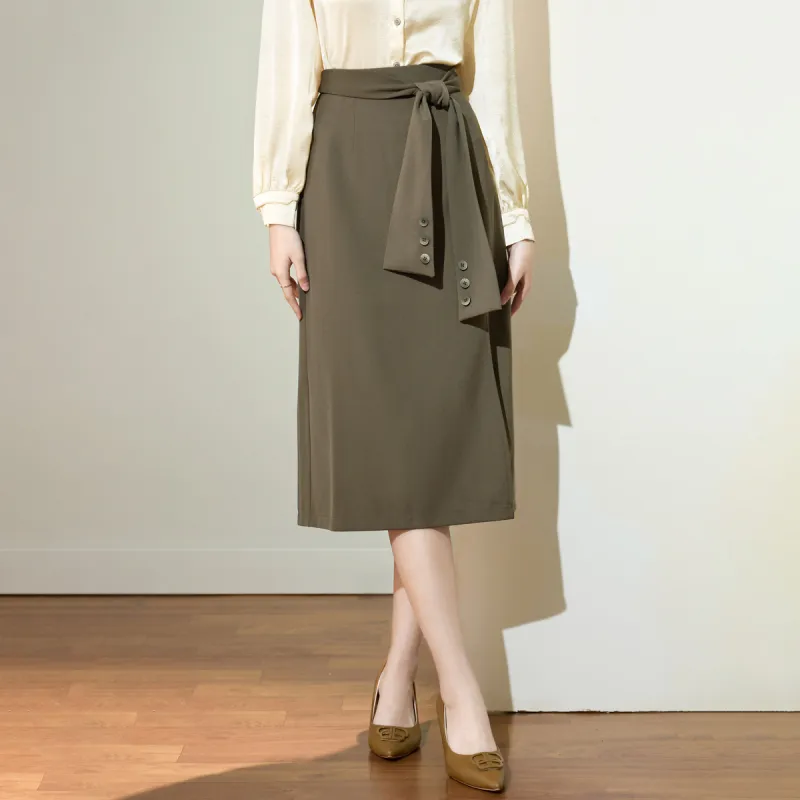SMEN Casual Long Skirts Women's-13