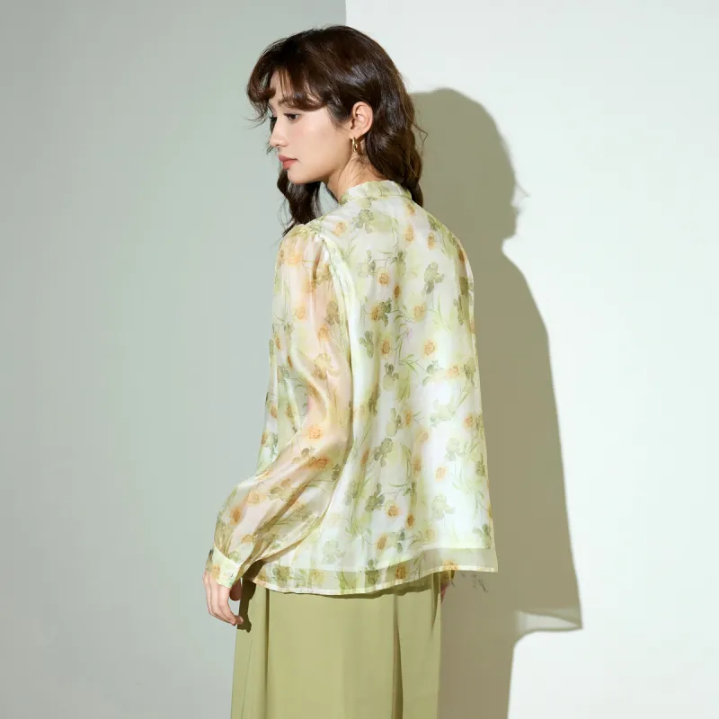 SMEN Chiffon Shirts Women's-4