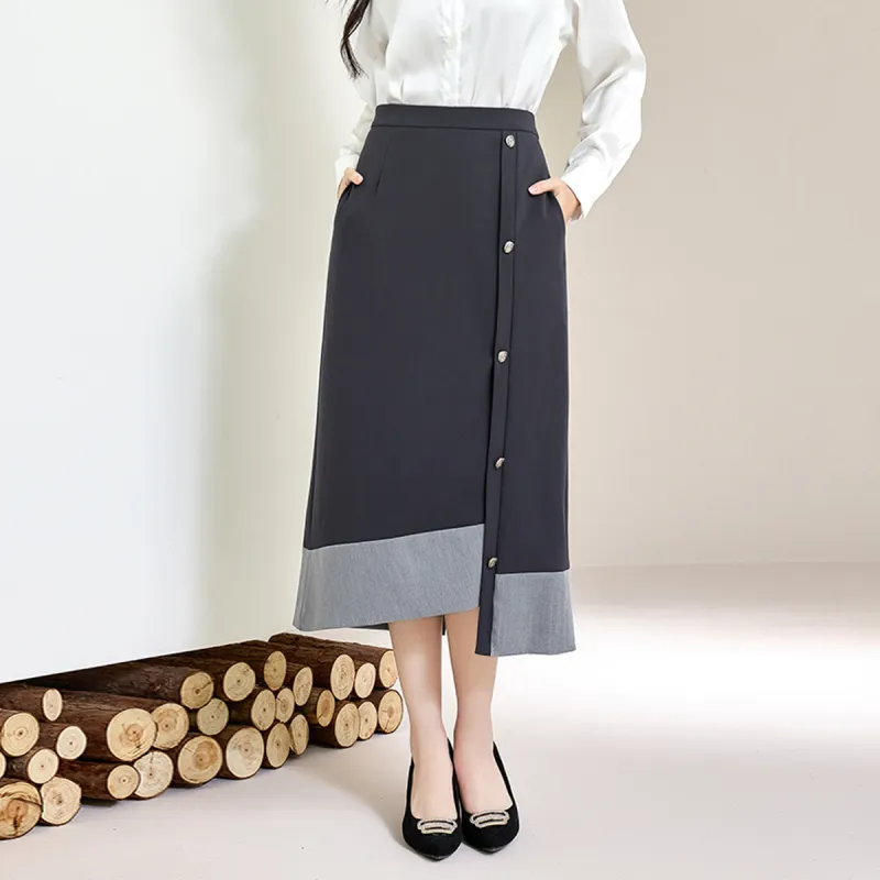SMEN Casual Long Skirts Women's-17