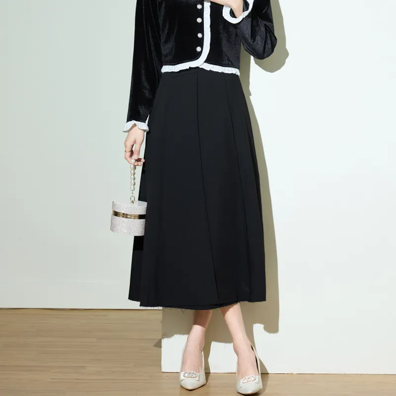 SMEN Casual Long Skirts Women's-11