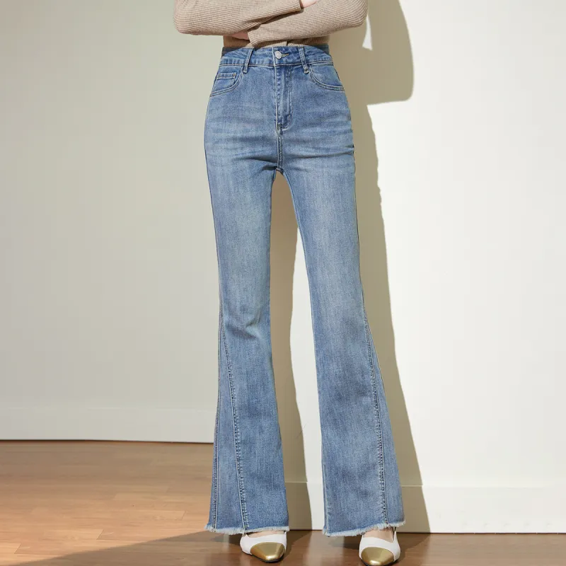 SMEN Jeans Women's Denim Blue-6