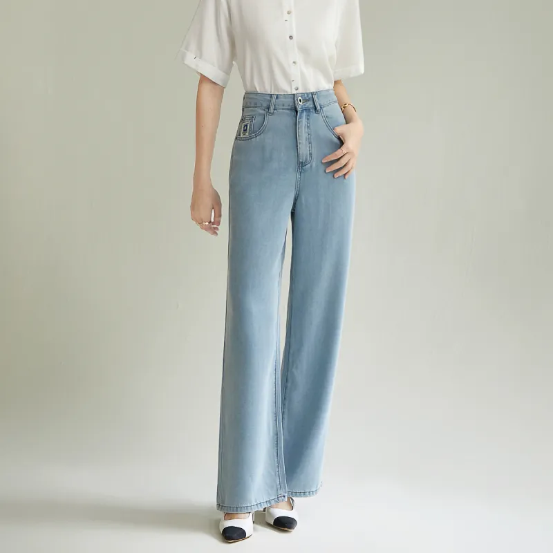 SMEN Jeans Women's Denim Blue-3
