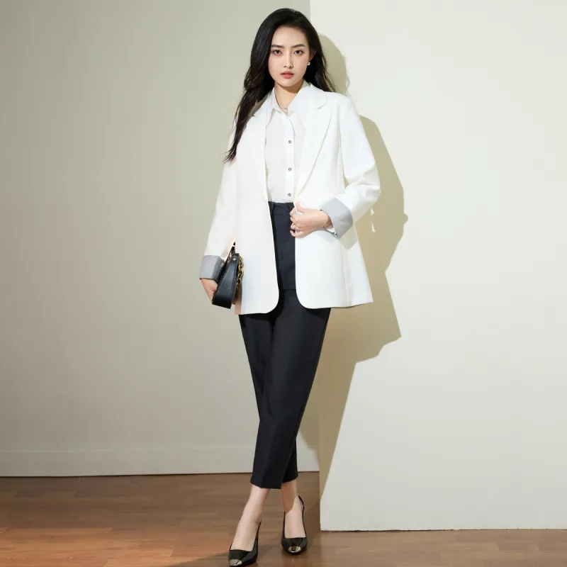 SMEN Business Suit Women's White-7