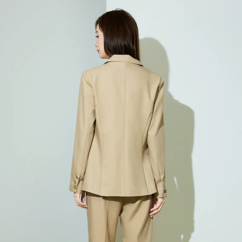 SMEN Business Suit Women's Khaki-9