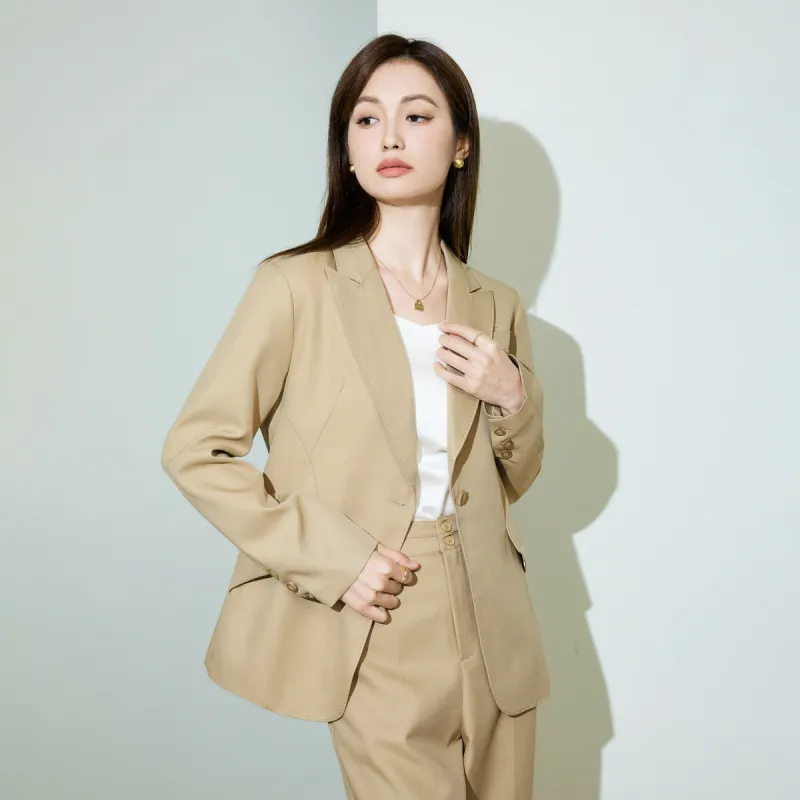 SMEN Business Suit Women's Khaki-7