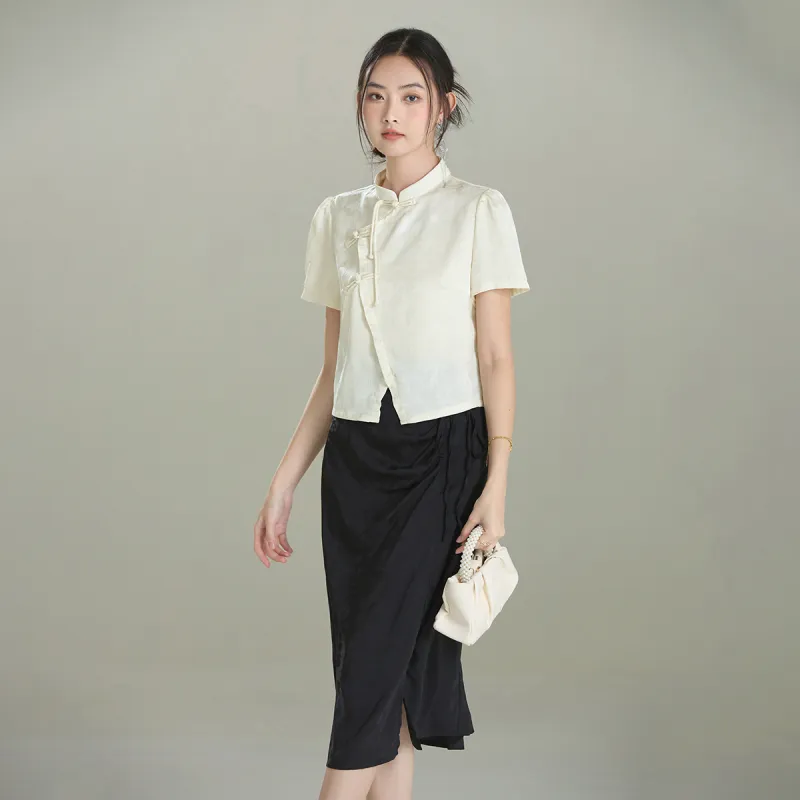 SMEN Shirts Women's Apricot-7