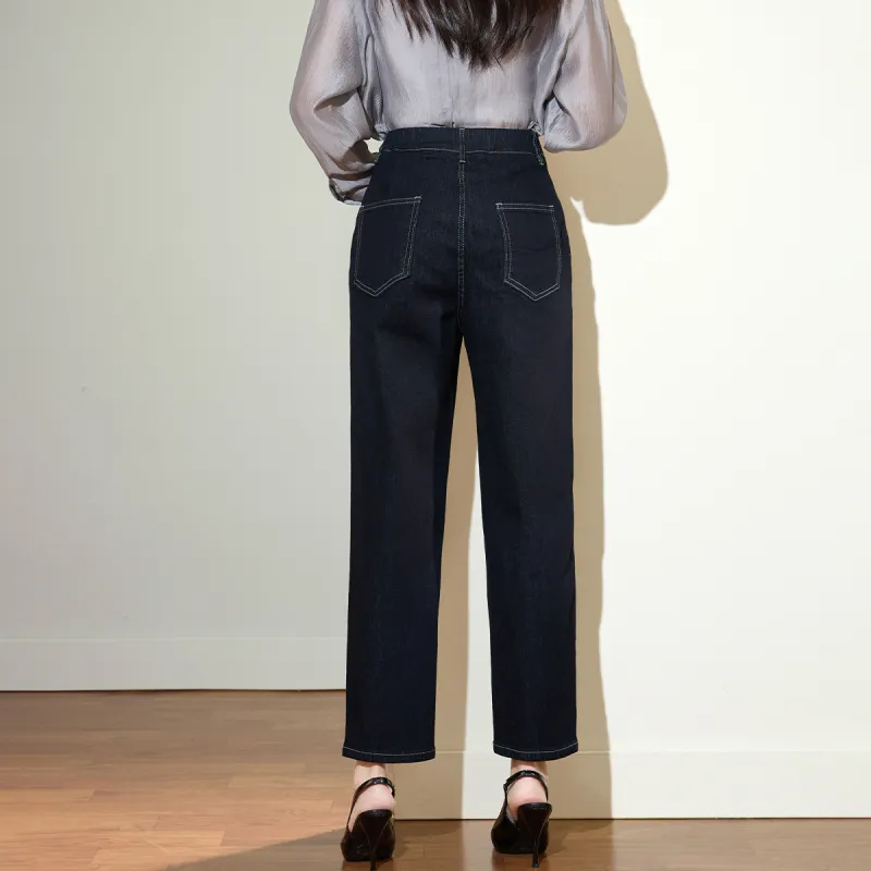 SMEN Jeans Women's Navy Blue-6