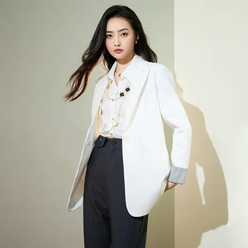 SMEN Business Suit Women's White-4