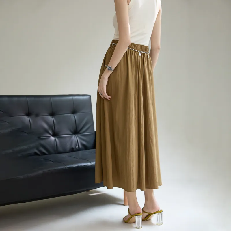 SMEN Casual Long Skirts Women's-13