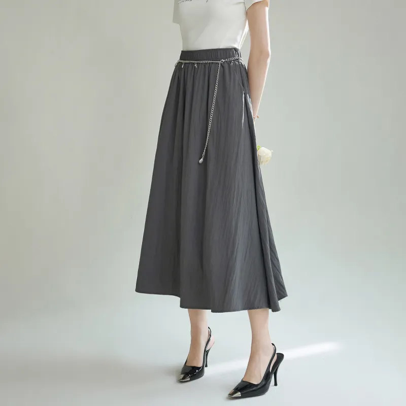 SMEN Casual Long Skirts Women's-4