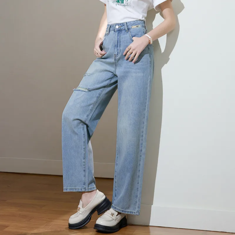 SMEN Jeans Women's Denim Blue-7
