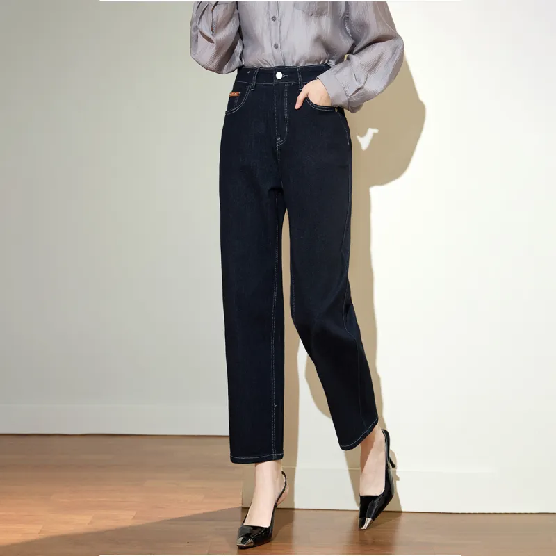 SMEN Jeans Women's Navy Blue-4