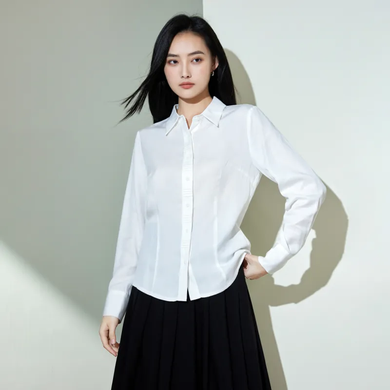 SMEN Shirts Women's White-6