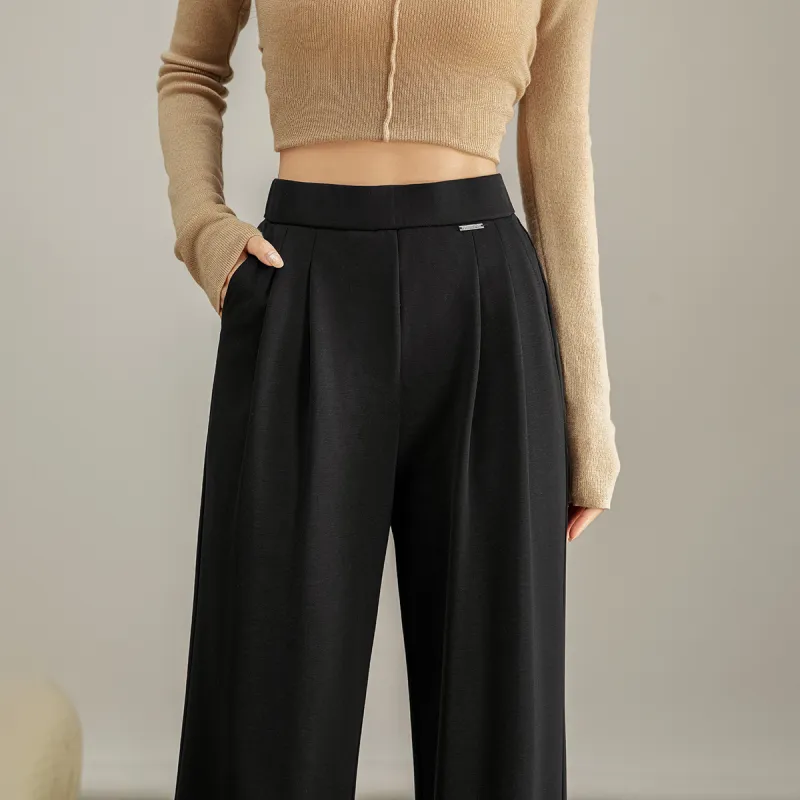 SMEN Casual Pants Women's Black-4