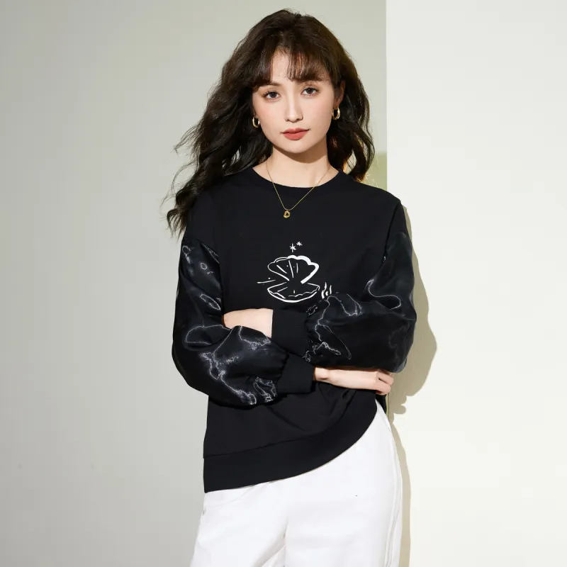 SMEN Sweatshirts Women's Black-7