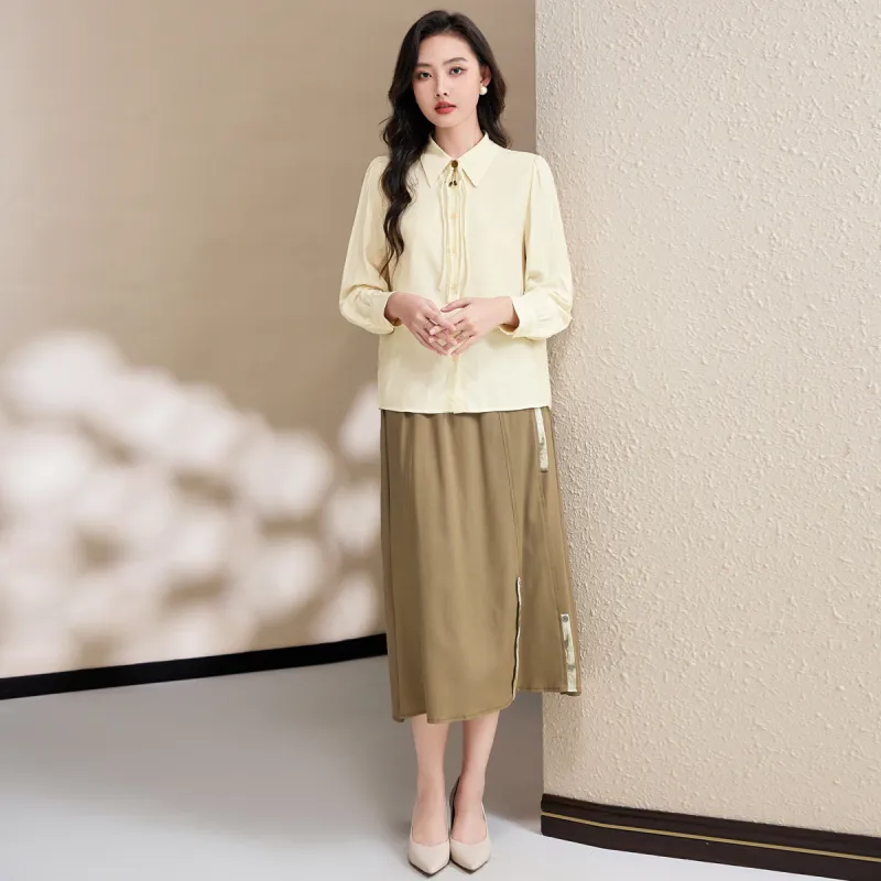 SMEN Shirts Women's Beige-8