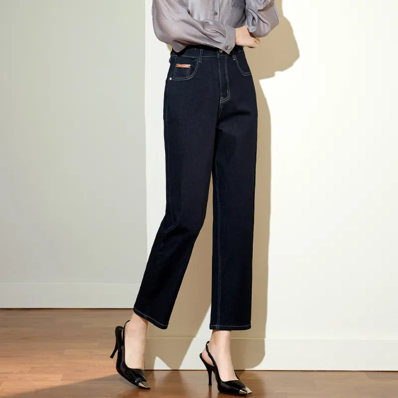 SMEN Jeans Women's Navy Blue-3