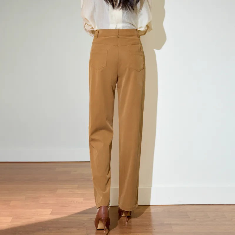 SMEN Casual Pants Women's Caramel-3