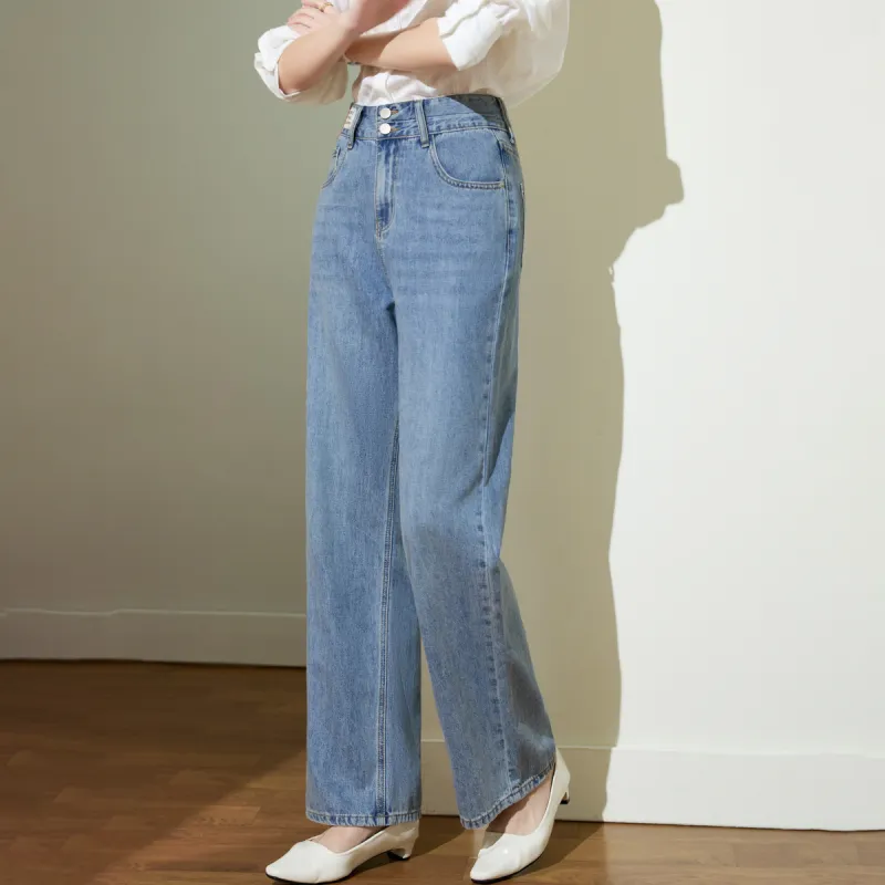 SMEN Jeans Women's Denim Blue-4