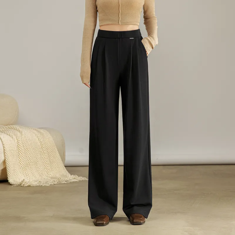 SMEN Casual Pants Women's Black-1