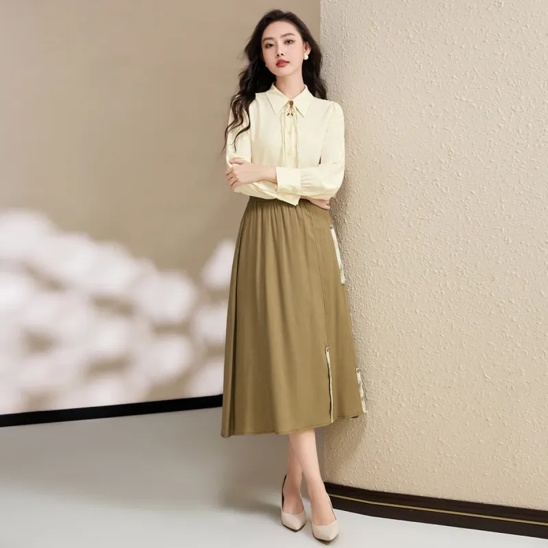 SMEN Shirts Women's Beige-5