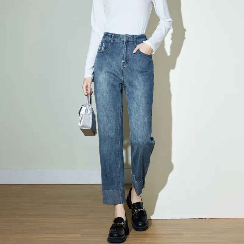 SMEN Jeans Women's Blue-5