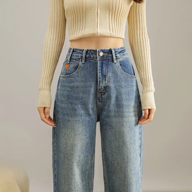SMEN Jeans Women's Denim Blue-4
