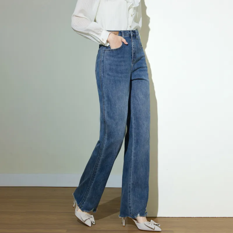 SMEN Jeans Women's Denim Blue-5