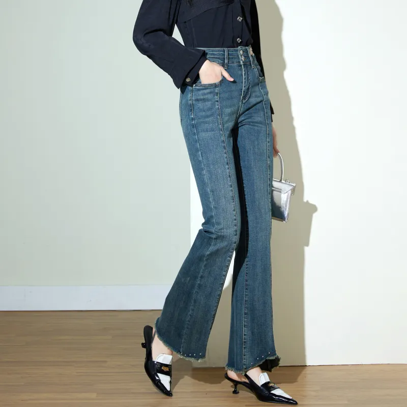 SMEN Jeans Women's Denim Blue-4