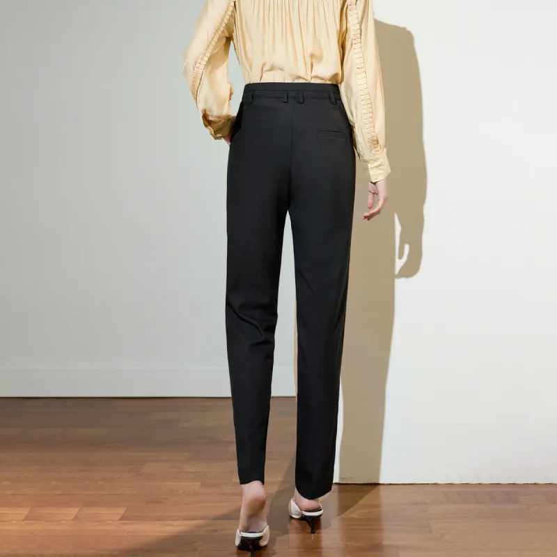 SMEN Casual Pants Women's Black-4