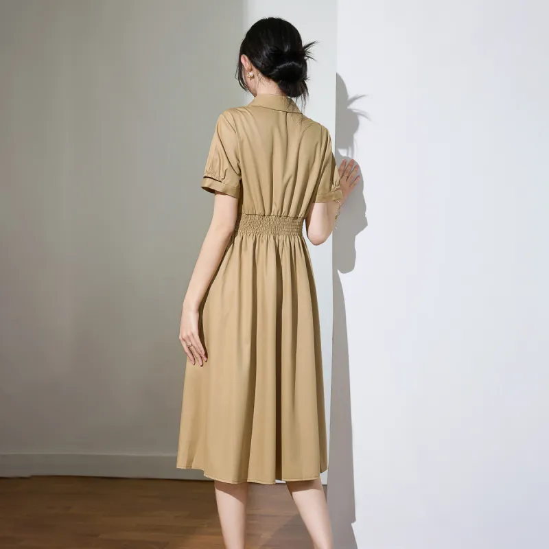 SMEN Short Sleeved Dresses Women's-1