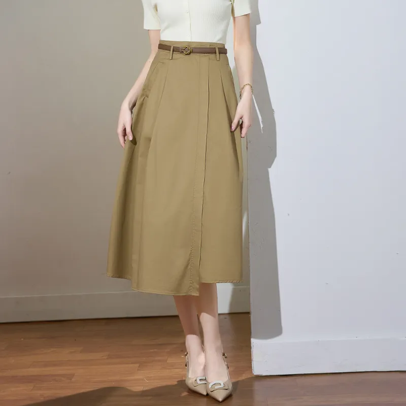 SMEN Casual Long Skirts Women's-11