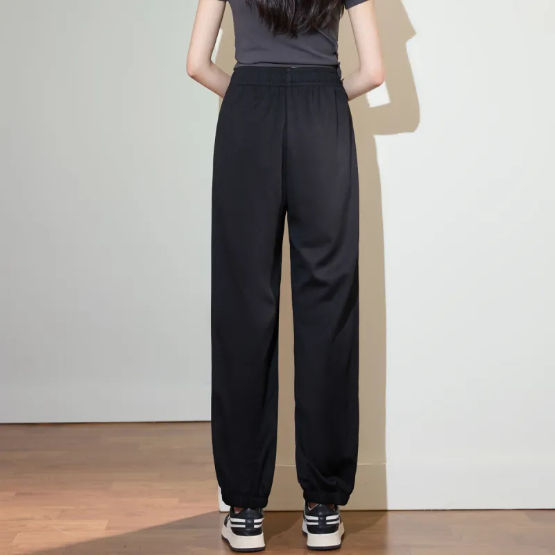 SMEN Casual Pants Women's Black-4