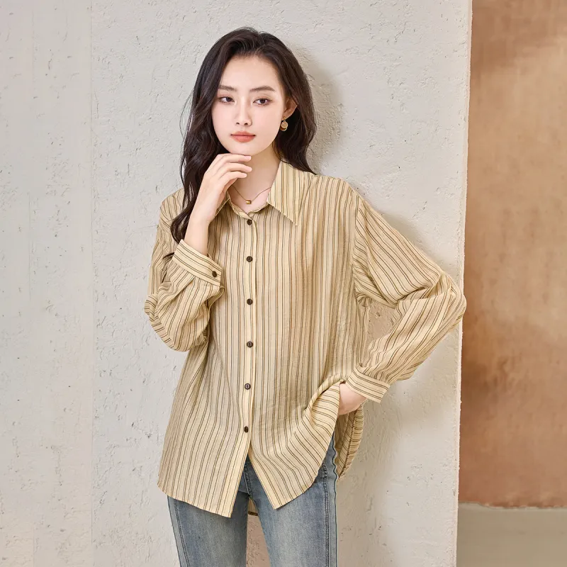 SMEN Shirts Women's Coffee-8