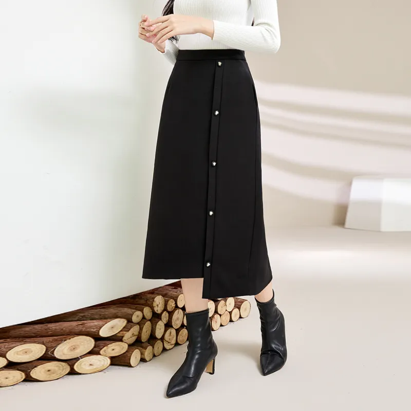 SMEN Casual Long Skirts Women's-5