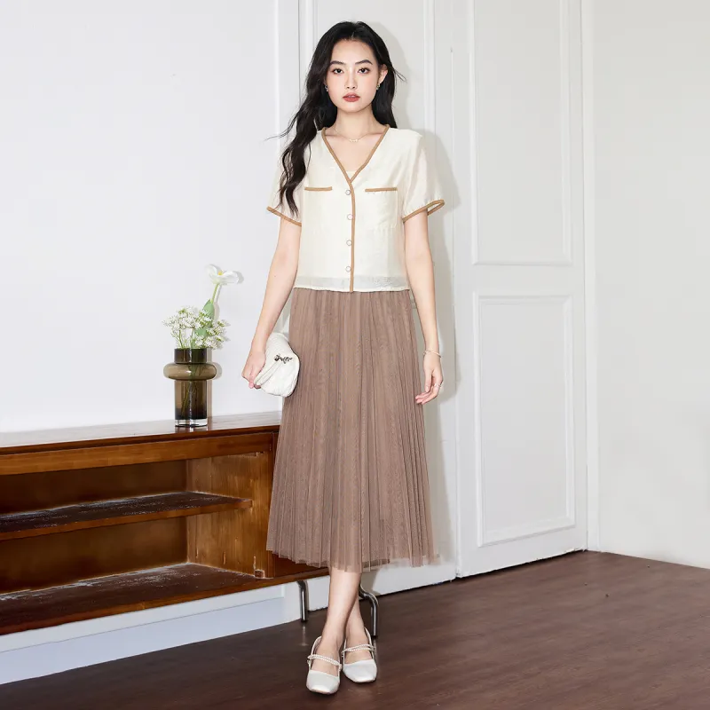 SMEN Shirts Women's Beige-4