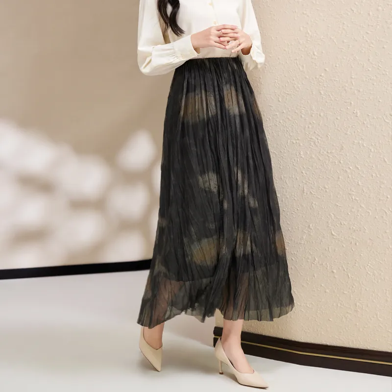 SMEN Casual Long Skirts Women's Multicolor-1