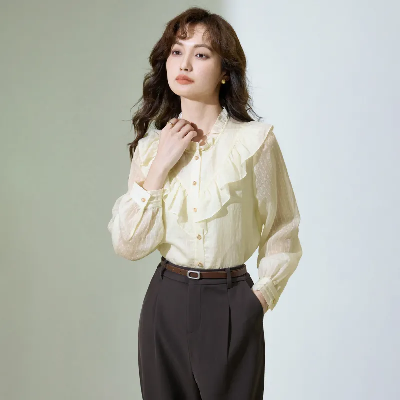 SMEN Shirts Women's Beige-4