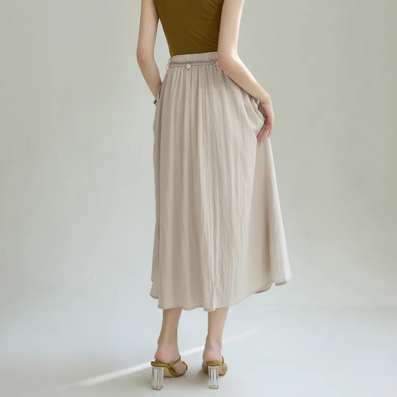 SMEN Casual Long Skirts Women's-22