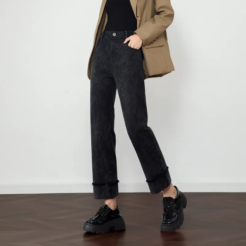 SMEN Jeans Women's Black-6