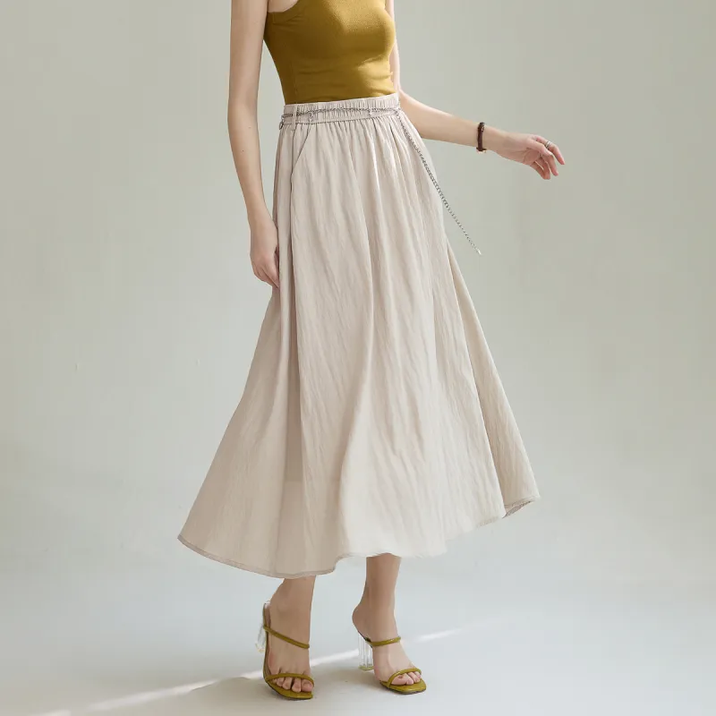 SMEN Casual Long Skirts Women's-20