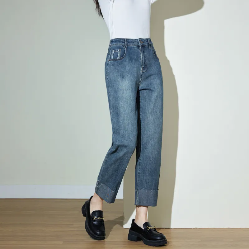SMEN Jeans Women's Blue-7