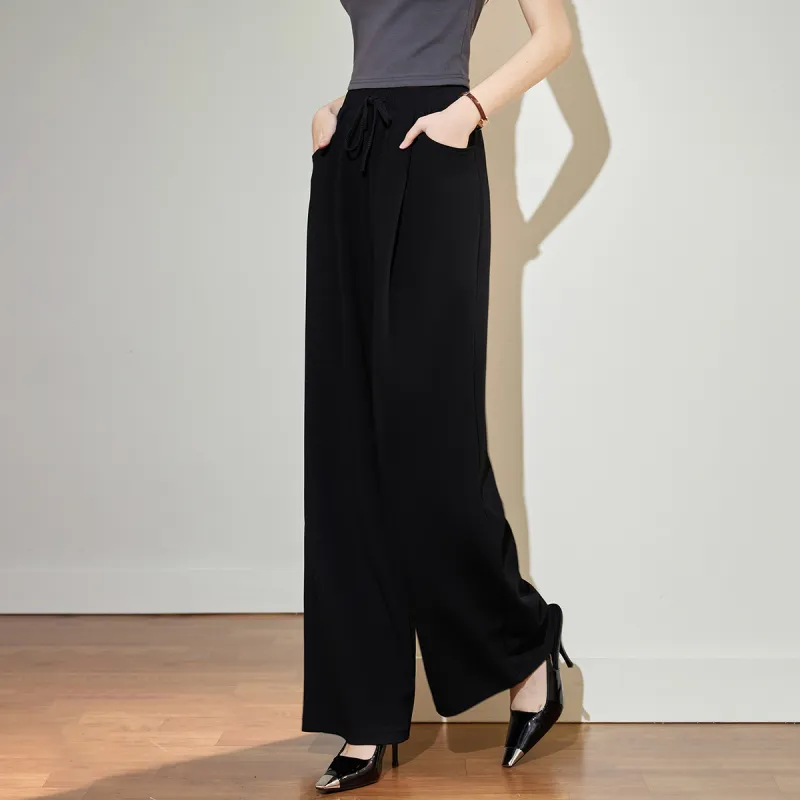 SMEN Casual Pants Women's Black-4